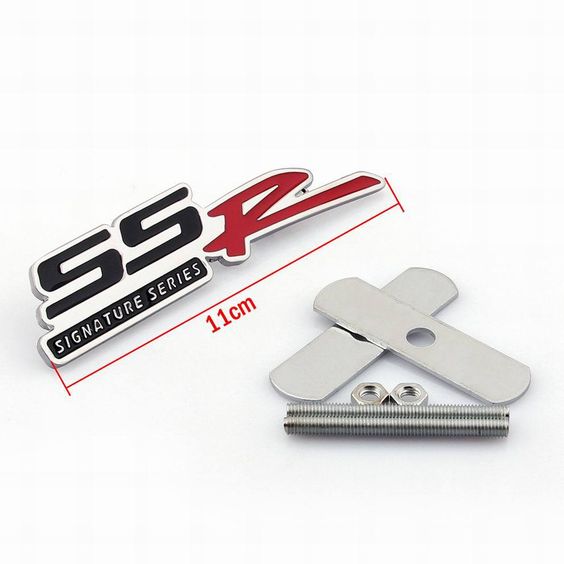 1pc Front Grill SSR 3D Car Emblem Tuning Metal Logo Badge