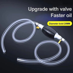 FUEL TRANSFER PUMP KIT, HIGH FLOW SIPHON HAND OIL PUMP, PORTABLE MANUAL CAR FUEL PUMP FOR PETROL DIESEL OIL LIQUID WATER TRANSFER PUMP