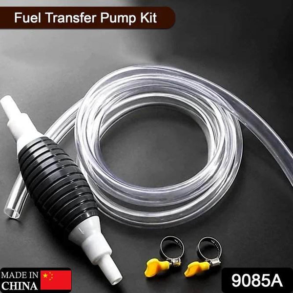 FUEL TRANSFER PUMP KIT, HIGH FLOW SIPHON HAND OIL PUMP, PORTABLE MANUAL CAR FUEL PUMP FOR PETROL DIESEL OIL LIQUID WATER TRANSFER PUMP
