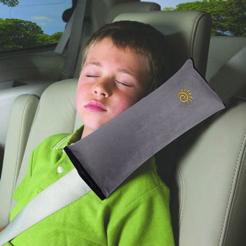 1pc Travel Kids Boys Girls Children Safety Strap Car Seat Belt Pads Pillow Cushion Shoulder Protection(Grey Color)
