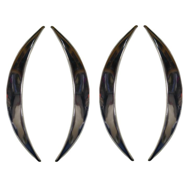 Universal Car Body Kits Fender Flares Wheel LIP Chrome 550x60mm 4Pcs.