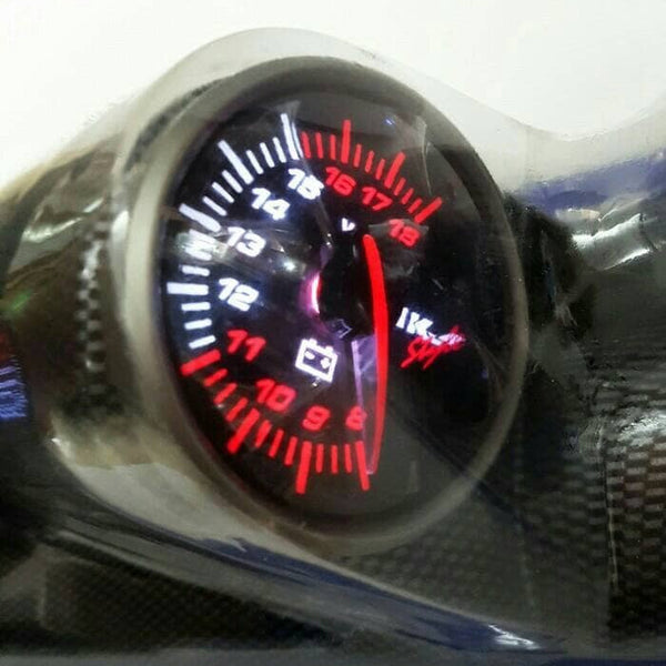 Glossy Black Pillar Meter Gauges Series Tachometer Pillar RPM Meter Gauge Water TEMPREATURE Pillar Volt Meter Pillar Gauge
