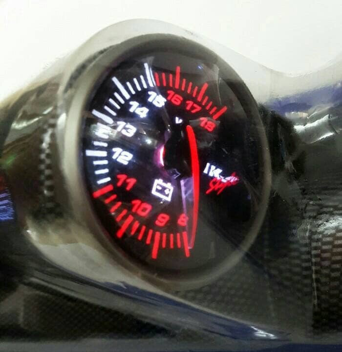 Glossy Black Pillar Meter Gauges Series Tachometer Pillar RPM Meter Gauge Water TEMPREATURE Pillar Volt Meter Pillar Gauge
