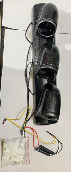 Glossy Black Pillar Meter Gauges Series Tachometer Pillar RPM Meter Gauge Water TEMPREATURE Pillar Volt Meter Pillar Gauge