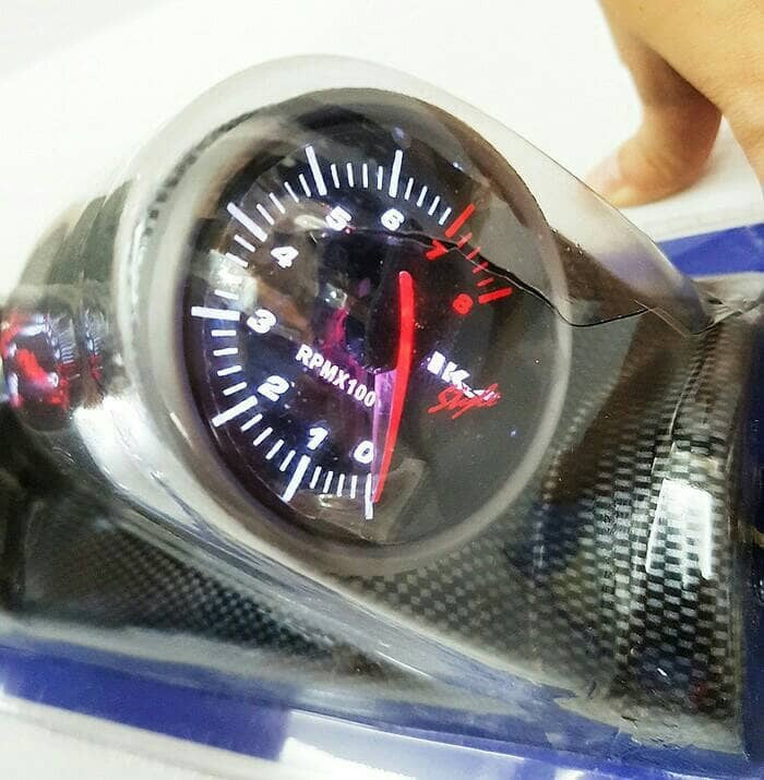 Glossy Black Pillar Meter Gauges Series Tachometer Pillar RPM Meter Gauge Water TEMPREATURE Pillar Volt Meter Pillar Gauge
