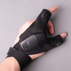 Gloves With Hands Free LED Flashlight
