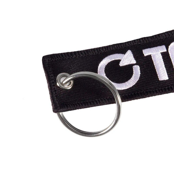 GO TO ARM Car Bike Embroidered Fabric Tag Strap Keyring Key Holder