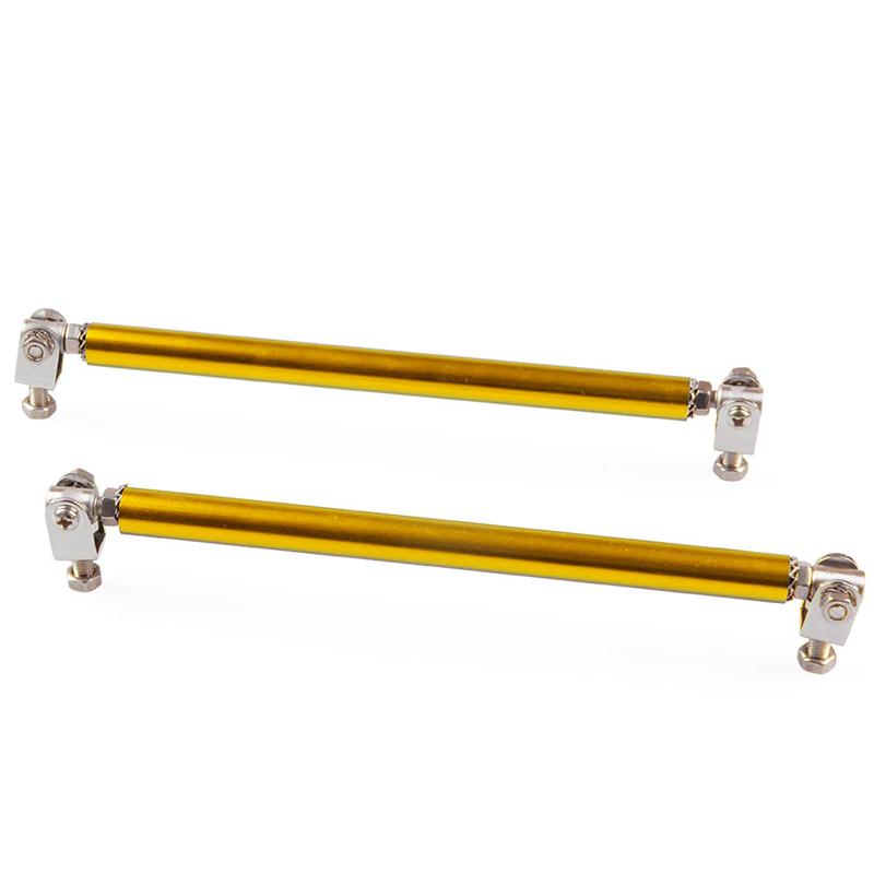 2pcs Purple MEDIUM Adjustable Universal Front Rear Bumper Lip Splitter Strut Brace Rod Support Bar