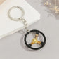 Steering Wheel Keychain Keychains Key Fob Key Chain Keyring Wallet Key Pendants Steering Wheel Charm Keychain Pendant Bag Hanging Charm Keychain Hanging Decor Zinc Alloy