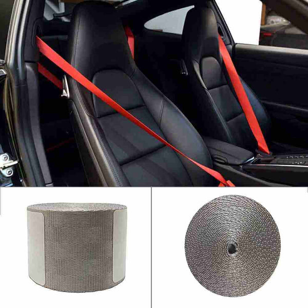 Car 3.6M Seat Belt Webbing Polyester Seat Lap Retractable Nylon Safety Strap