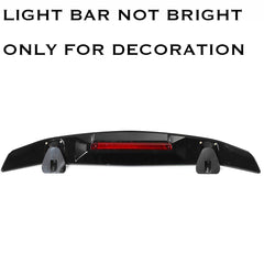 GT Wing Spoiler 52.3Inch, Universal Lightweight ABS Car Rear Spoiler Wing, GT Style, Racing Spoiler JDM Style(Comes Without Color)