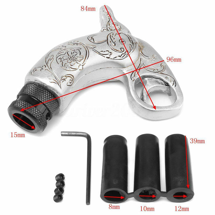 Universal Gun Pistol Handle Grip Trigger Wars Manual Transmission Car Gear Shift Lever Knob Shifter