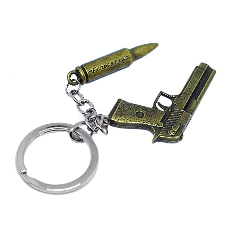 Gun Metal Keychain / Keyring / Key Ring / Key Chain