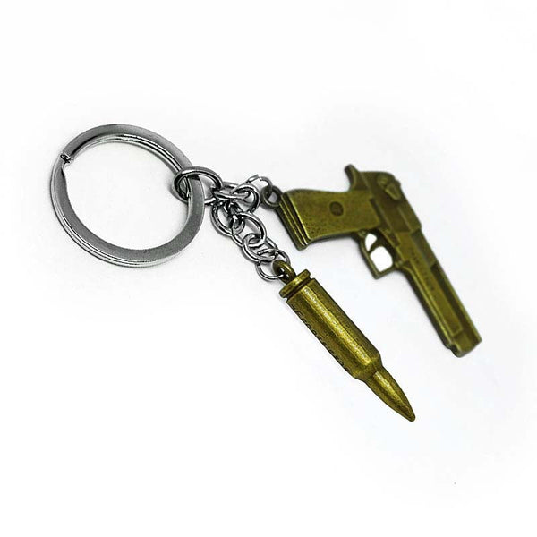 Gun Metal Keychain / Keyring / Key Ring / Key Chain