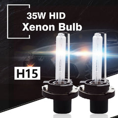 2pcs H15 HID Bulbs 35W 6000K Diamond White Xenon HID Headlight Bulb