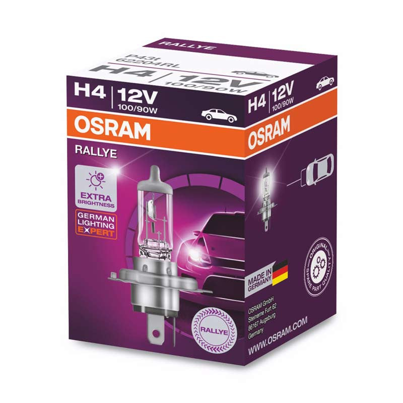 10pcs OSRAM Germany H4 12V 100/90W P43t Halogen Headlight lamp Bulb