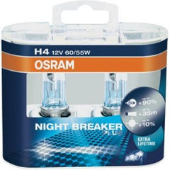 Osram Night Breaker Plus Headlight Fog Light Bulbs Bulb H4 12V 60/55W