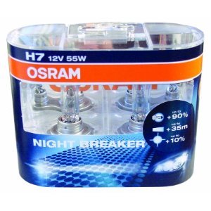 Osram Night Breaker Plus Headlight Fog Light Bulbs Bulb H7 12V 55W