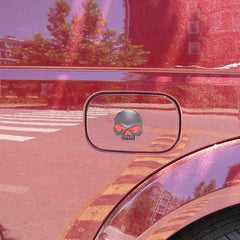 Black-Red Car Auto Logo 3D Metal Emblem Badge Decals Skeleton Half Skull