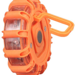 1pc Roadside Safety Discs LED Flashing Flare Hazard SOS Light (Batteries Not Included)