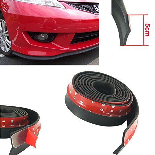 HCD-SKR001 Black Car Body Kit Bumper Lip Side Skirt Rubber Edge Decorative Protector Trim