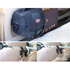 Car Vehicle Seat Headrest Bag Hanger Hook Holder Black