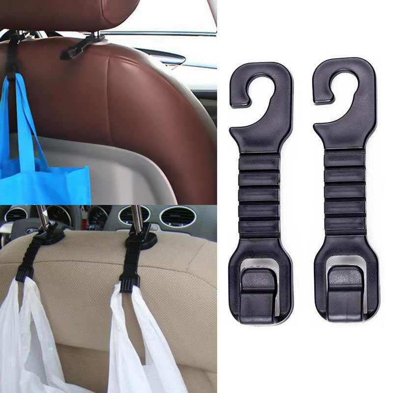 Car Vehicle Seat Headrest Bag Hanger Hook Holder Small Dual (XL-4001)