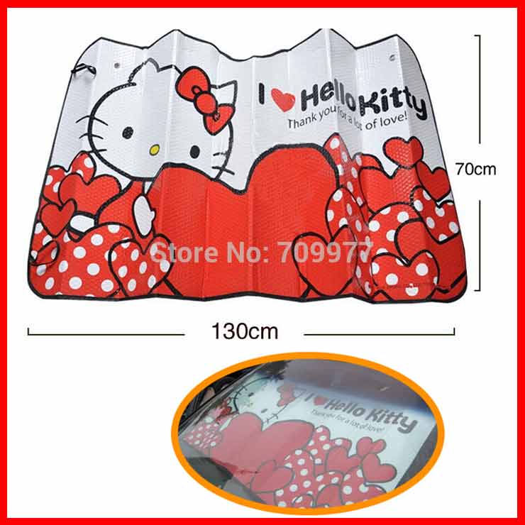 Plasaticolor BIG Car Front Metallic Windshield Window Sun Shade Cover (HK)