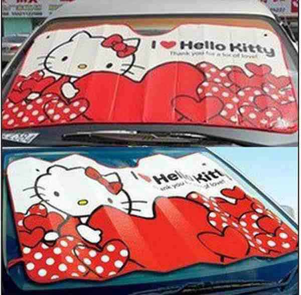 Plasaticolor BIG Car Front Metallic Windshield Window Sun Shade Cover (HK)