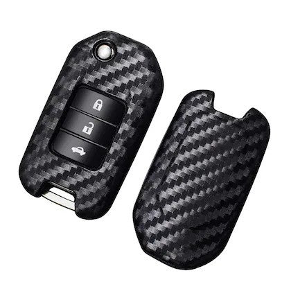Honda City, WR-V 3 Button Flip Key Cover Case With Keychain