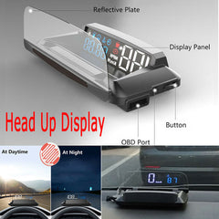 H400 Head Up Display Projector Car Speedometer Universal Auto HUD GPS Detector OBD2