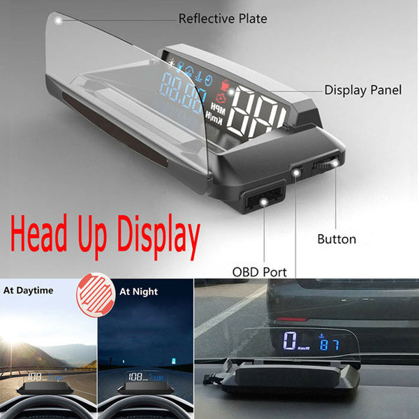 H400 Head Up Display Projector Car Speedometer Universal Auto HUD GPS Detector OBD2