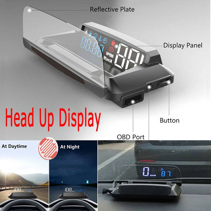 H400 Head Up Display Projector Car Speedometer Universal Auto HUD GPS Detector OBD2