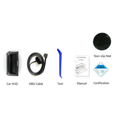 H400 Head Up Display Projector Car Speedometer Universal Auto HUD GPS Detector OBD2