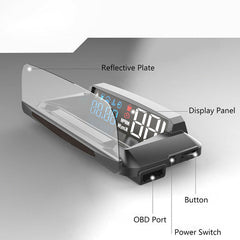 H400 Head Up Display Projector Car Speedometer Universal Auto HUD GPS Detector OBD2