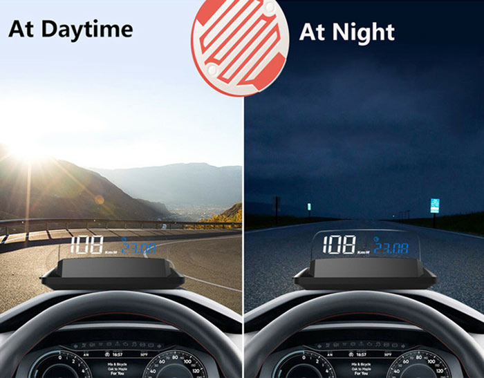 H400 Head Up Display Projector Car Speedometer Universal Auto HUD GPS Detector OBD2