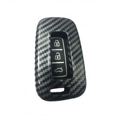 Hyundai 3 Button ABS+Silicone Car Key Cover Case With Keychain