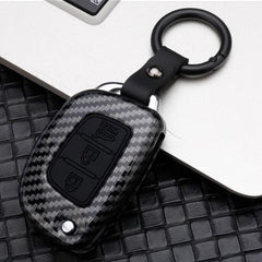 Hyundai 3 Button Flip Key ABS+Silicone Car Cover Case With Keychain For IGEN I20 (2012-2014), XCENT, VERNA