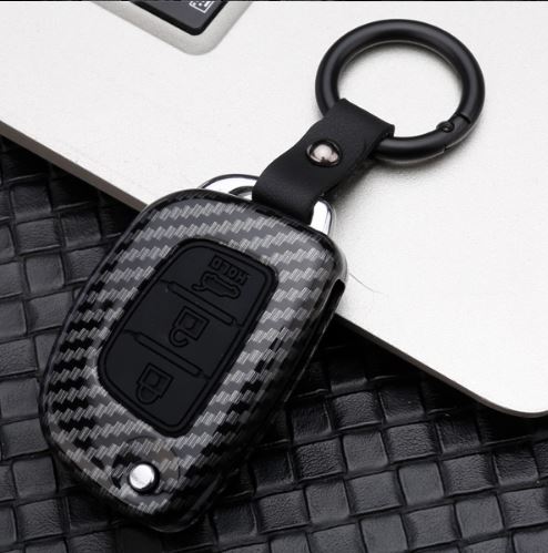 Hyundai 3 Button Flip Key ABS+Silicone Car Cover Case With Keychain For IGEN I20 (2012-2014), XCENT, VERNA