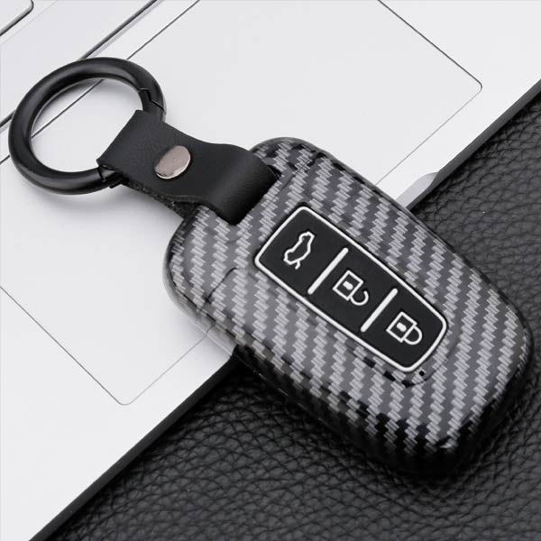 Hyundai 3 Button Smart Key ABS+Silicone Car Cover Case With Keychain