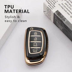 Hyundai 4 Button TPU Smart Key Cover Compatible For Alcazar, Creta 2021