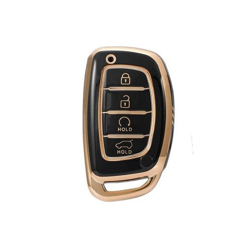Hyundai 4 Button TPU Smart Key Cover Compatible For Alcazar, Creta 2021