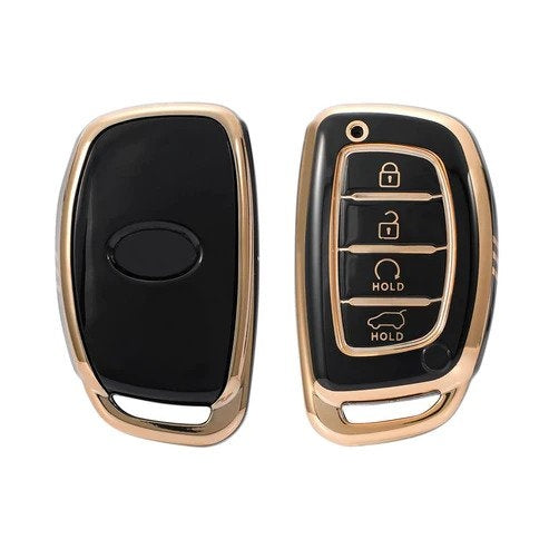 Hyundai 4 Button TPU Smart Key Cover Compatible For Alcazar, Creta 2021