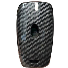 Hyundai Accent Kona 4 Button Carbon Fiber Remote Key Fob Key Cover Case With Keychain