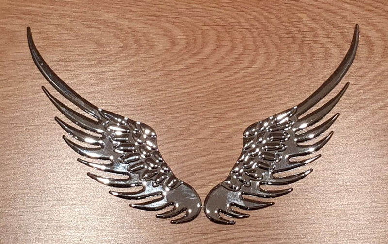 1 Pair 3D Angel Sticker Car Sticker Metal Style Decorative Car Stickers Car Styling Accessory