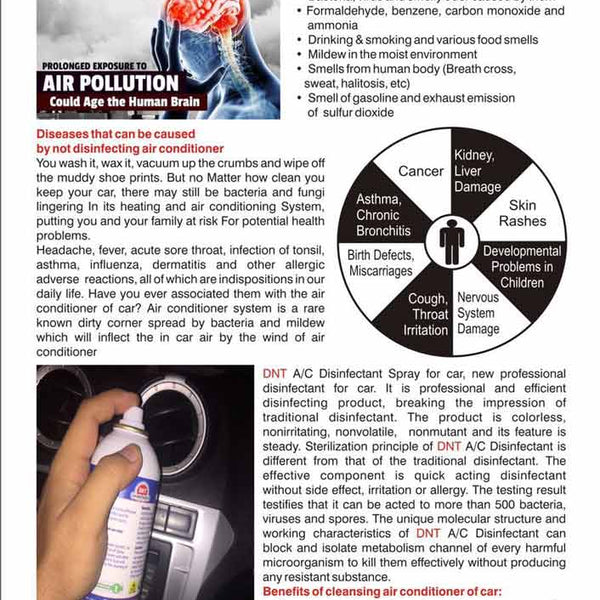 DNT Car AC Disinfectant Spray 350ml