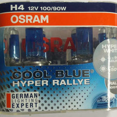 OSRAM H4 100/90 Cool Blue Hyper Rallye 12V - Pair Of 2