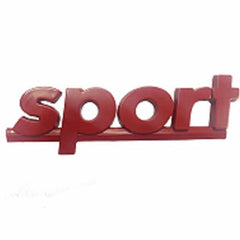Sport' Underlined Car Badge/ Emblem ABS(Red)