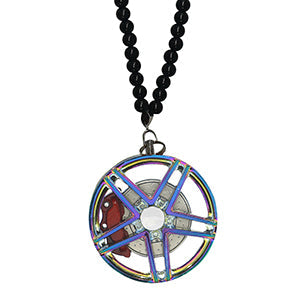 Star Chameleon Blue Car Mirror Pendant Decoration Metal Wheel Hub Hanging Ornaments Auto Interior