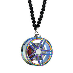 Star Chameleon Blue Car Mirror Pendant Decoration Metal Wheel Hub Hanging Ornaments Auto Interior